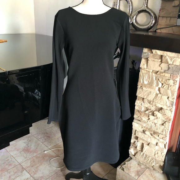 NWT Express Ribbed Sheath tie back dress - Picture 5 of 7